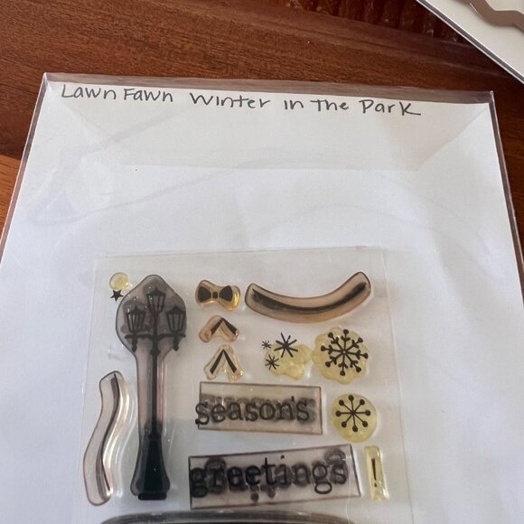 LAWN Fawn Winter in the Park Clear Cling Stamp Set Cardmaking Scrapbooking DIY - Picture 5 of 5